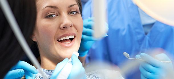 Relaxed patient during dental exam