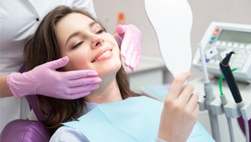 a patient undergoing cosmetic dentistry in Ann Arbor