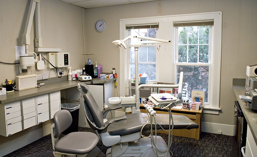 dental exam room with view